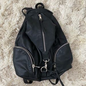 Black Backpack with Pockets